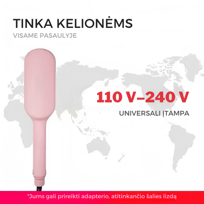 Plaukų formavimo įrankis su neigiamų jonų technologija
