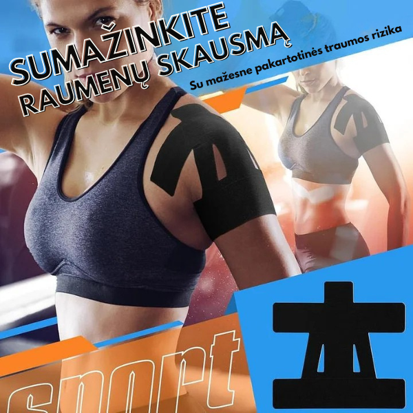 Kineziterapinis pleistras pečiams
