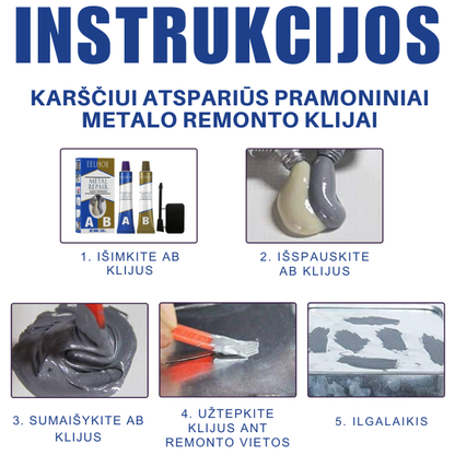 Klijų suvirinimo rinkinys (2 buteliukai)