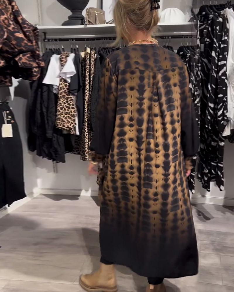 Patogi leopardo suknelė