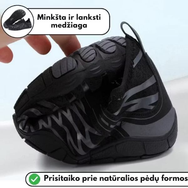 Unisex barefoot batai su plačia priekine dalimi