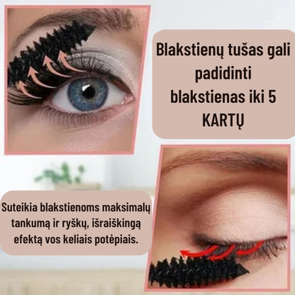 Vandeniui atsparus apimtį didinantis blakstienų tušas 7D