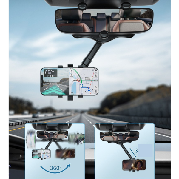 Telefono laikiklis automobiliui ant veidrodėlio