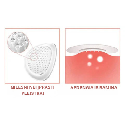 Mikro adatėlių pleistrai nuo odos netobulumų