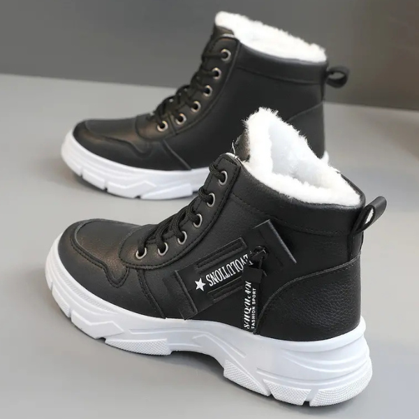 Moteriški žieminiai batai su kailiu ir storu padu