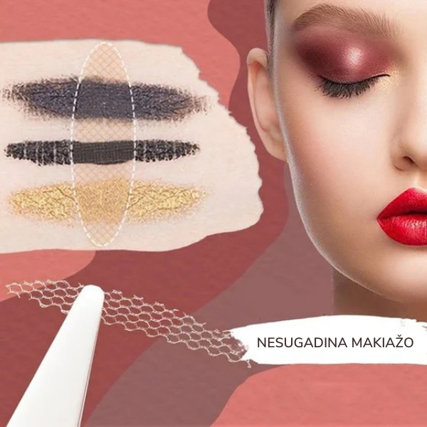 Nematomi dvigubi voko lipdukai akių pakėlimui