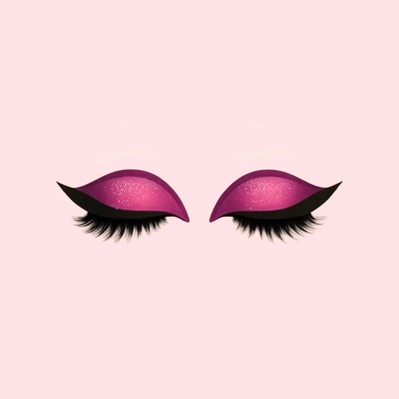 Savaime prilimpančios, daugkartinio naudojimo blakstienų–šešėlių juostelės