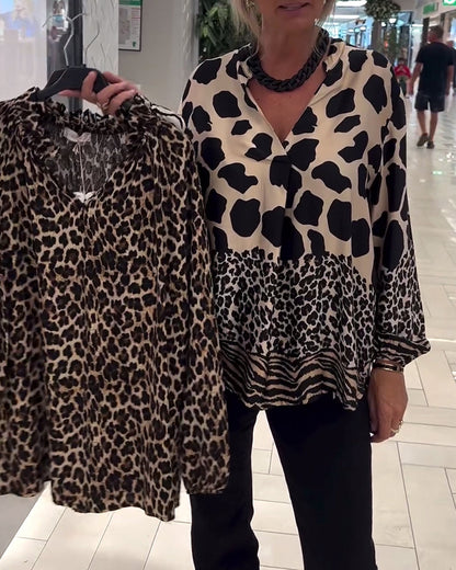 Patogi ir elegantiška leopardo palaidinė