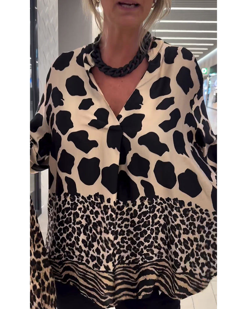Patogi ir elegantiška leopardo palaidinė