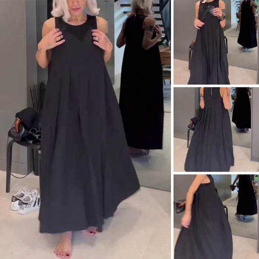 Elegantiška suknelė atvirais pečiais su klostėmis