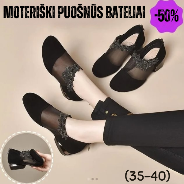 Moteriški puošnūs bateliai